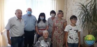 105-річний ювілей святкує найстарша жителька Саксаганського району Швець Євдокія Федорівна