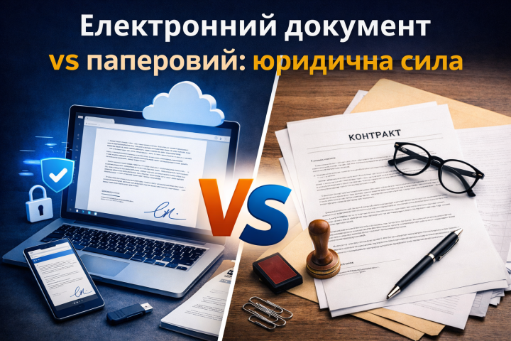 Електронний документ vs паперовий: юридична сила.