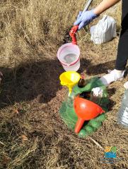 Плановий відбір проб поверхневих вод річки Саксагань