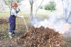 Попередження про спалення сухої трави