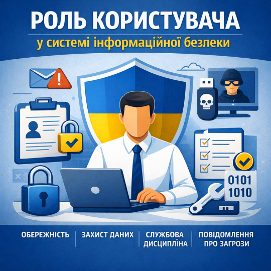 Роль користувача у системі інформаційної безпеки.