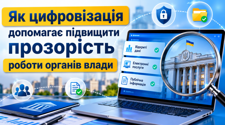 Як цифровізація допомагає підвищити прозорість роботи органів влади.