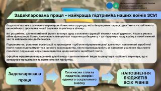 Задекларована праця сьогодні – найкраща підтримка наших воїнів ЗСУ!
