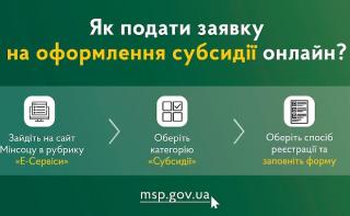 Як оформити житлову субсидію онлайн?