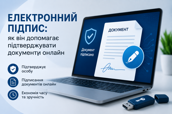 Електронний підпис: як він допомагає підтверджувати документи онлайн.