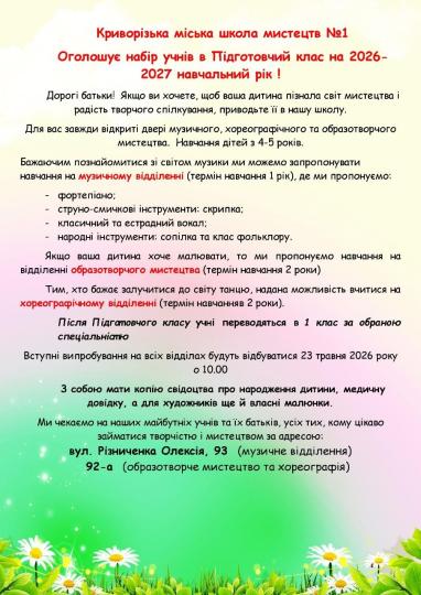 Перші кроки у світ мистецтва: школа, де народжується натхнення