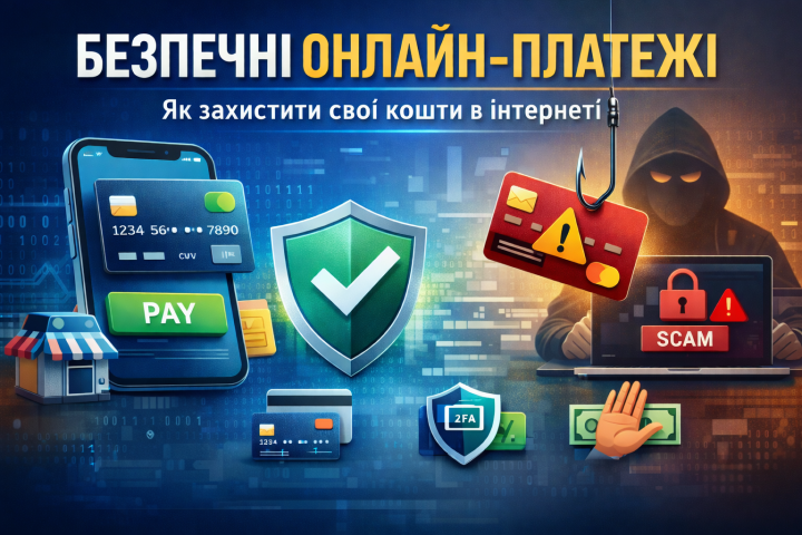 Безпечні онлайн-платежі: як захистити свої кошти в інтернеті.