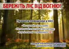 ДСНС України закликає громадян не провокувати пожежі у екосистемах!